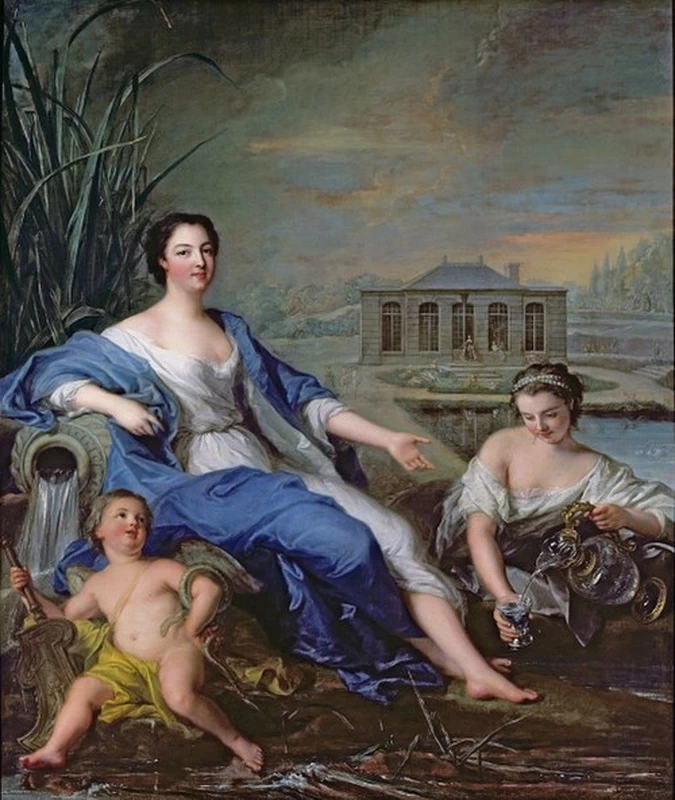Ritratto di Mademoiselle de Clermont alle acque minerali di Chantilly - Musée Condé, Chantilly